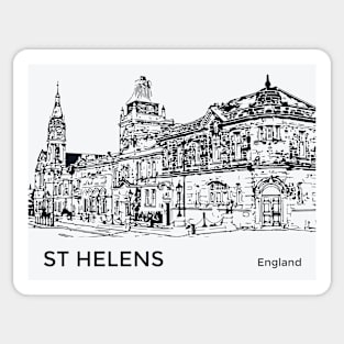 St Helens England Sticker
